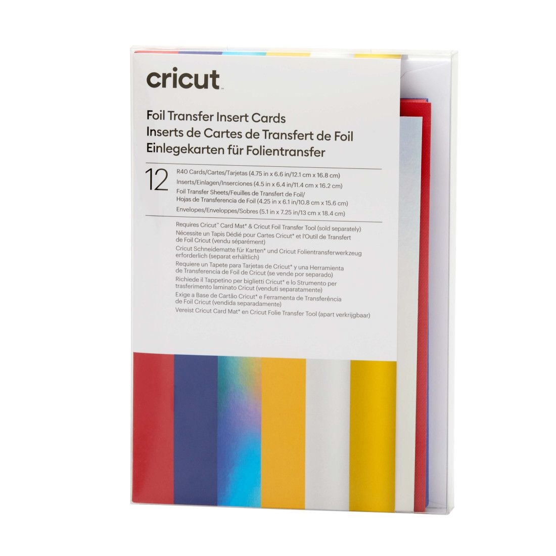 2008721)Cricut Foil Transfer Sheets 30x30cm Red (8pcs)