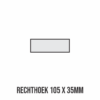 RECHTHOEK 105 X 35MM
